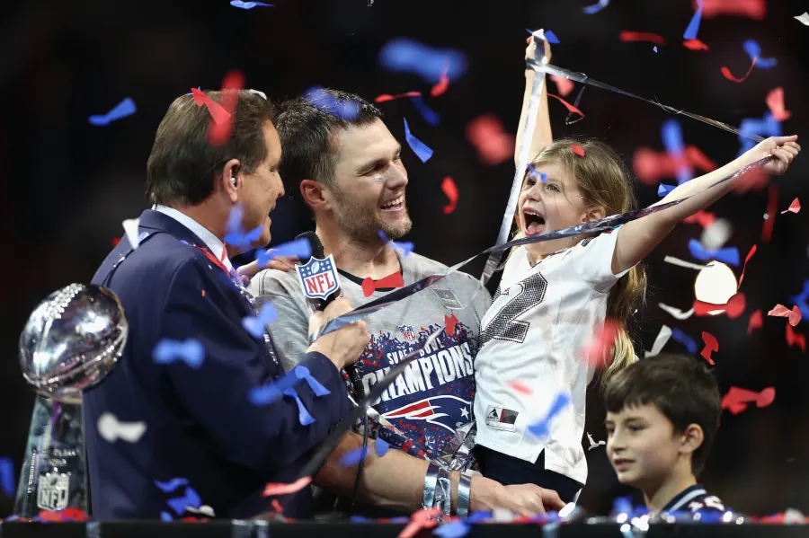 NFL Players Celebrating Super Bowl Wins With Their Kids Over the Years