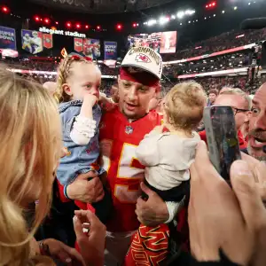 NFL Players Celebrating Super Bowl Wins With Their Kids Over the Years