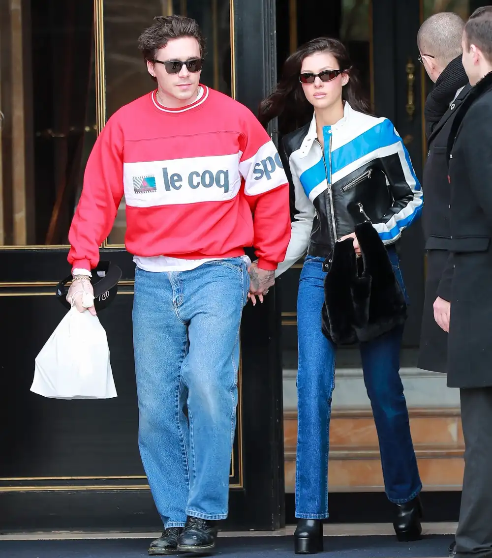 Nicola Peltz and Brooklyn Beckham Same Jacket as Victoria Beckham