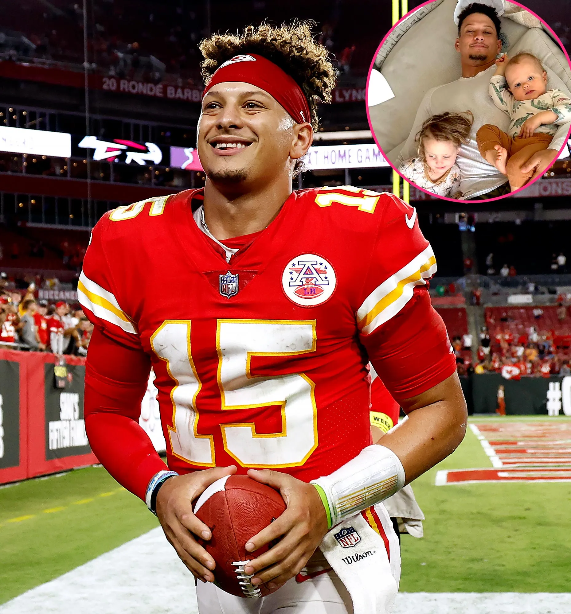 Patrick Mahomes Cuddles Up With His Kids After Celebrating Sterling’s 3rd Birthday
