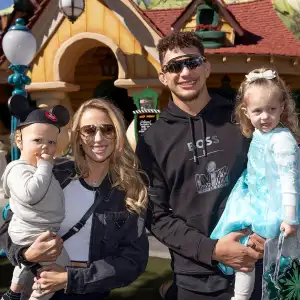 Patrick and Brittany Mahomes Bring Kids Stirling and Bronze to Disneyland After 2024 Super Bowl Win