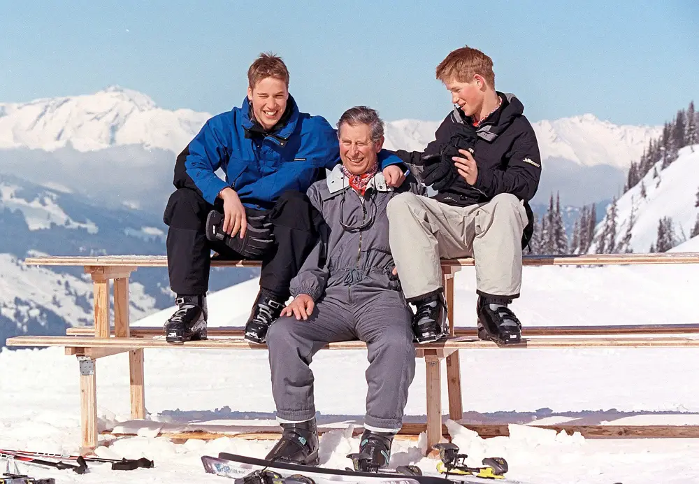 Prince William and Prince Harry Luxury Handbag Shopping 2409 Skiing Prince Charles