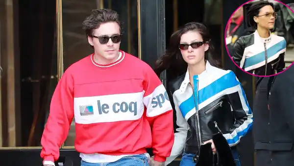 Promo Nicola Peltz and Brooklyn Beckham Same Jacket as Victoria Beckham