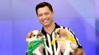 Puppy Bowl XX Rufferee Dan Schachner Brought Adoptable Dogs to Meet Us