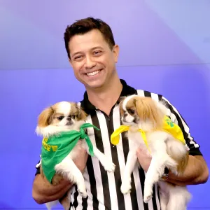 Puppy Bowl XX Rufferee Dan Schachner Brought Adoptable Dogs to Meet Us