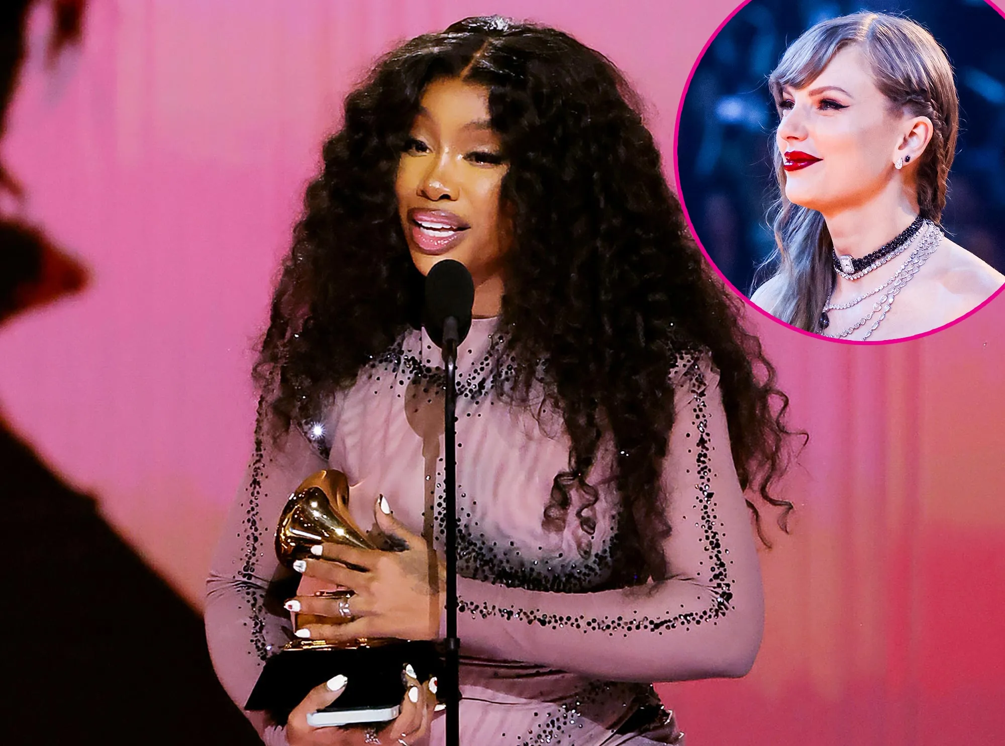 SZA Is Just Like Us When She Said Hi to Taylor Swift While Giving Her Grammys Acceptance Speech 671