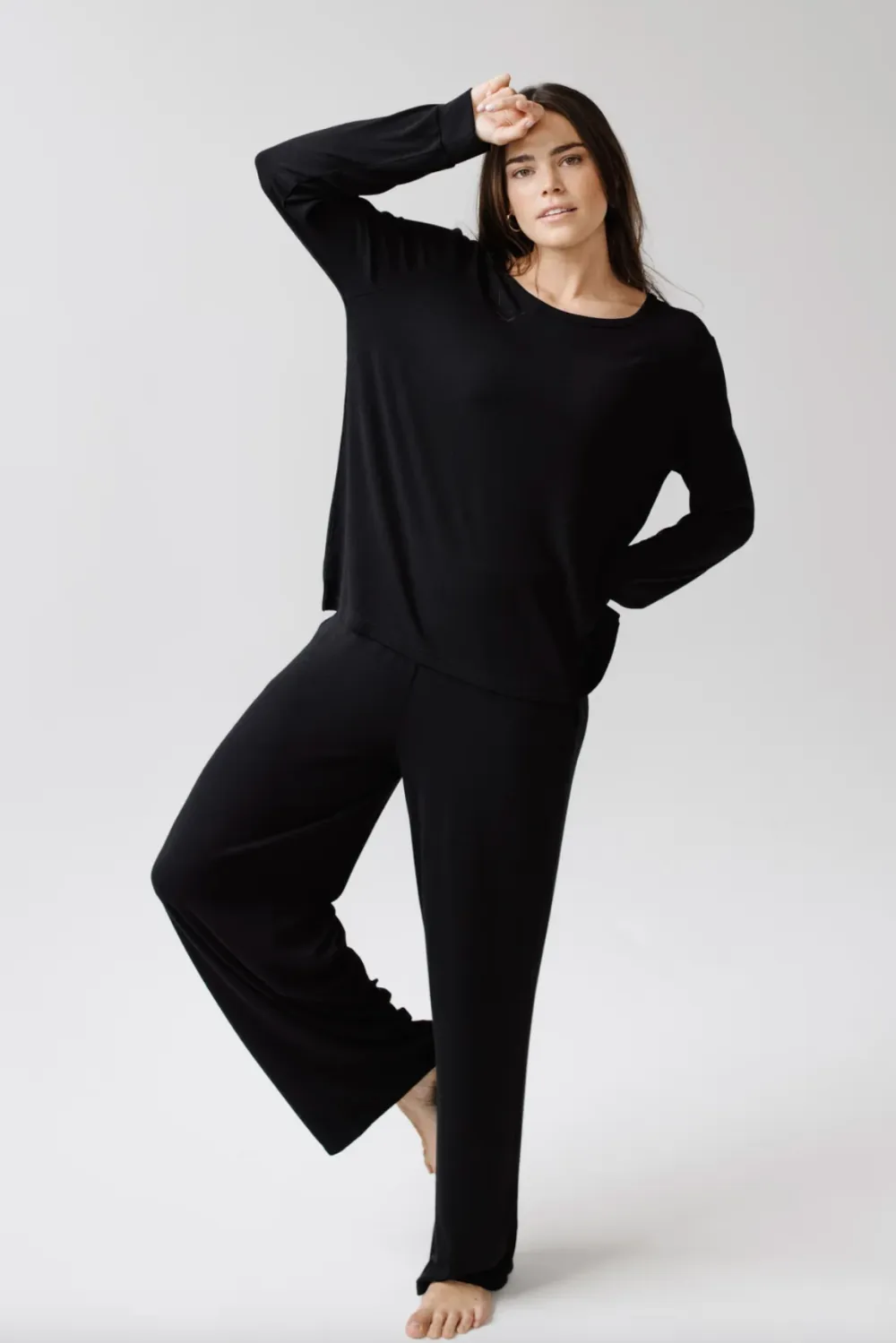 Cozy Earth Bamboo Rib-Knit Lounge Pant