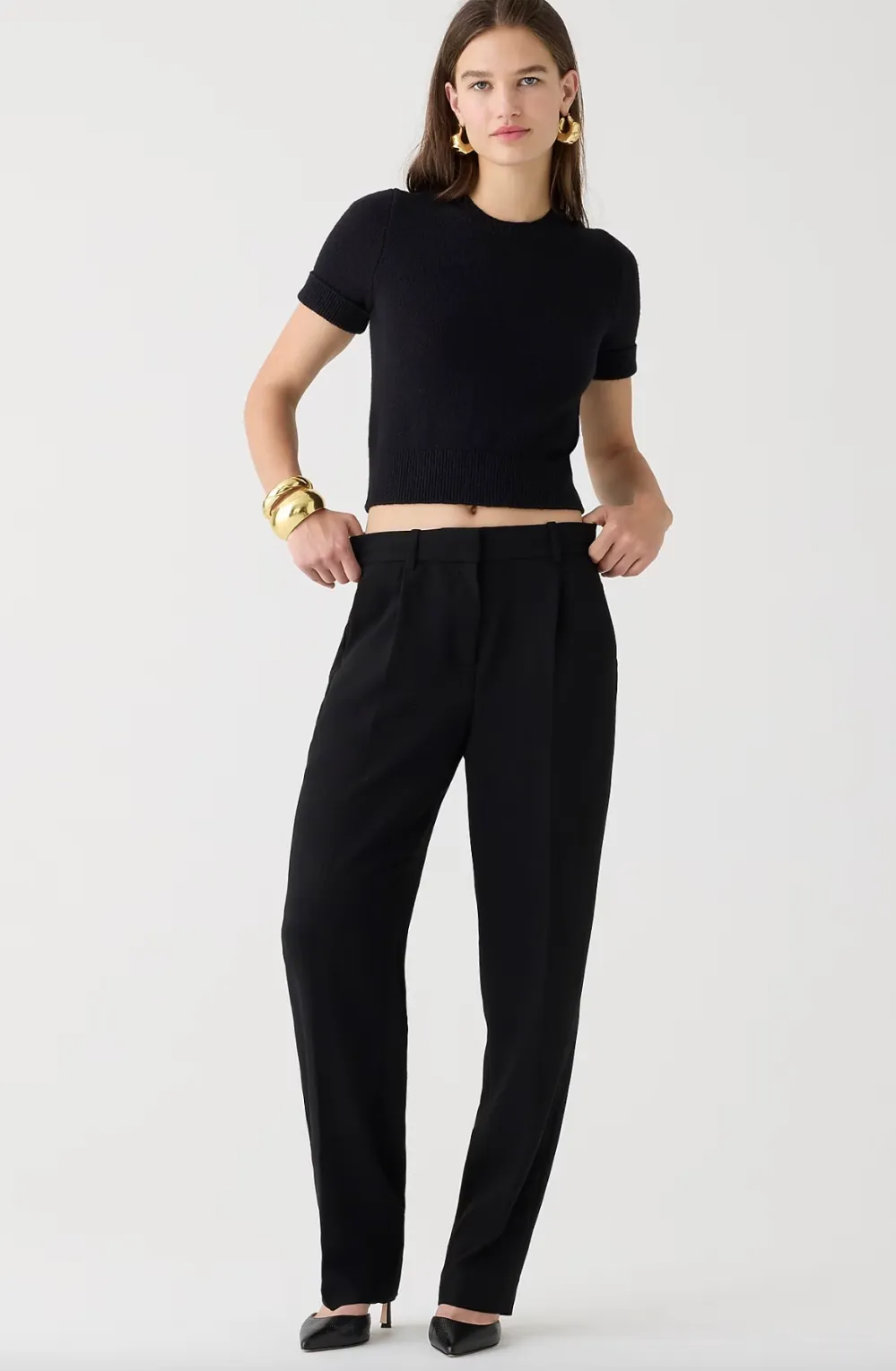 Essential pant in city crepe
