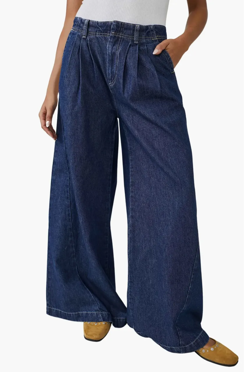 Free People Equinox Wide Leg Trouser Jeans