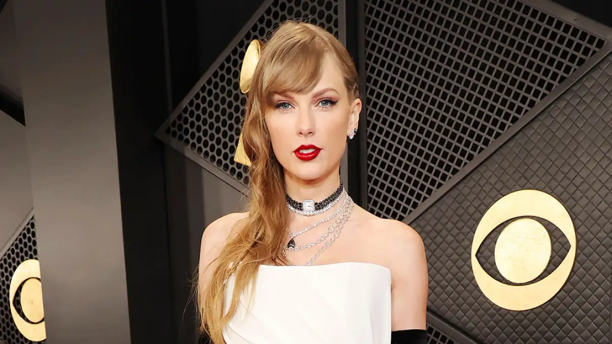 Taylor Swift Paints a Moody Picture in The Row Underwear and YSL Mesh Tank on Her New Album Cover