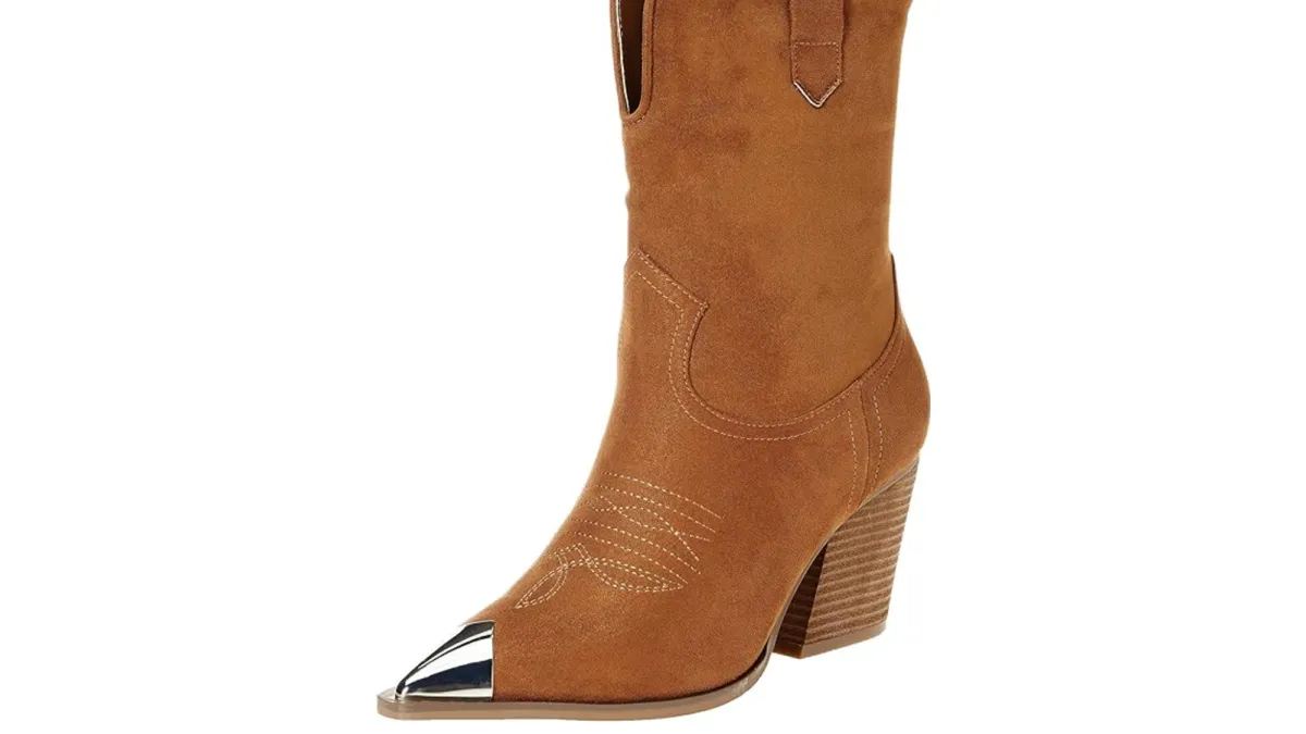 The Drop Women's Sandra Heeled Cowboy Boot