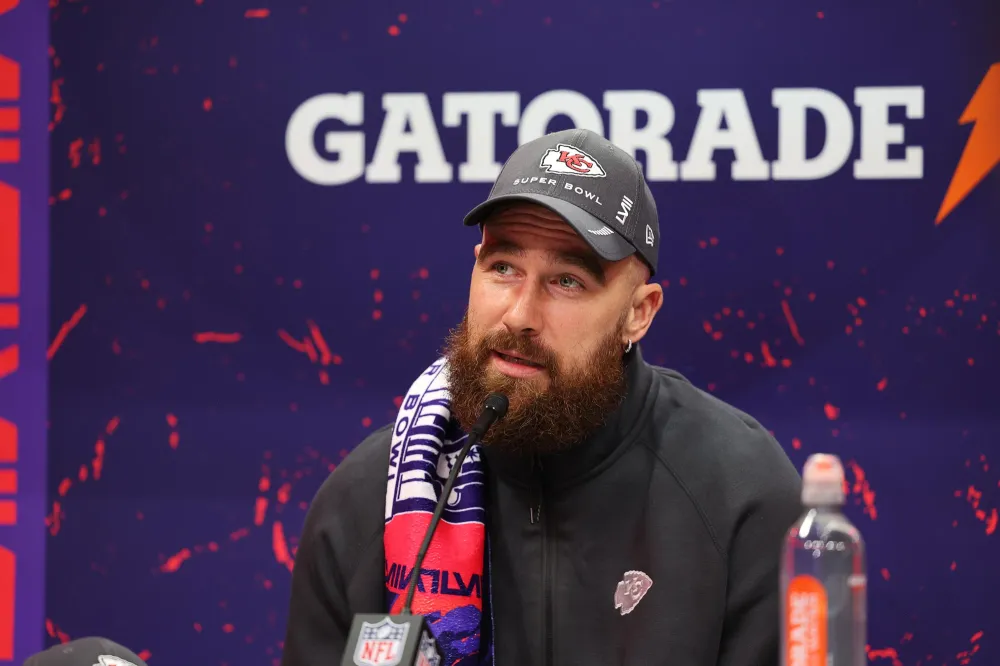 Travis Kelce Responds After Sportscaster Refuses to Ask Him About &lsquo;Your Girl&rsquo; Taylor Swift GettyImages 1991016138806