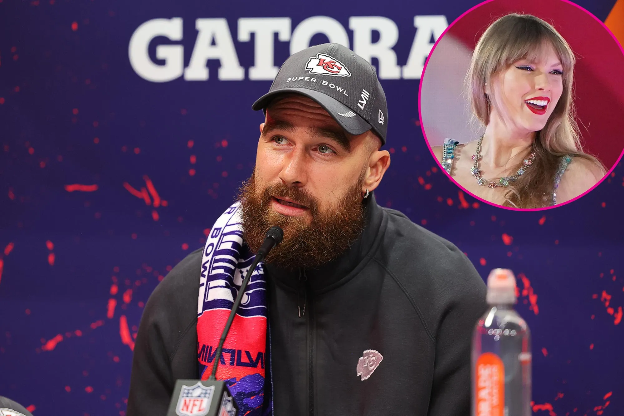 Travis Kelce Responds After Sportscaster Refuses to Ask Him About Your Girl Taylor Swift Master Opacity Change807