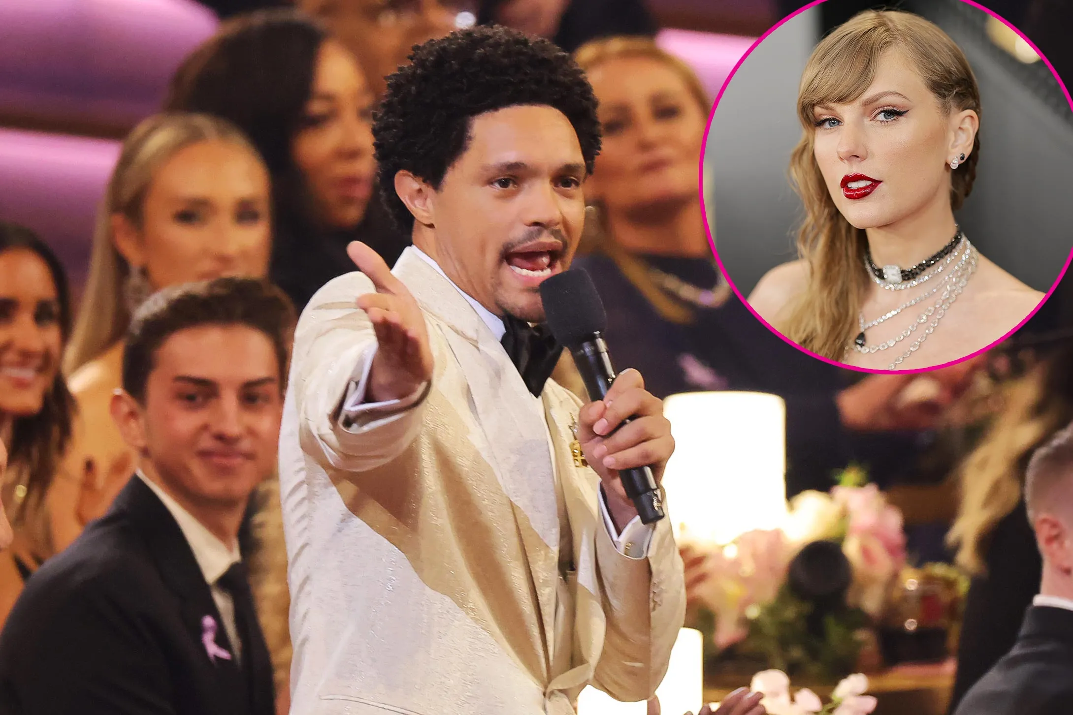 Trevor Noah Jokes the Grammys Will Get Revenge on NFL Fans Upset With Taylor Swift Coverage 659