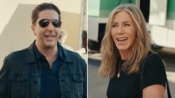 'Friends' Stars Jennifer Aniston and David Schwimmer Reunite in Super Bowl Ad