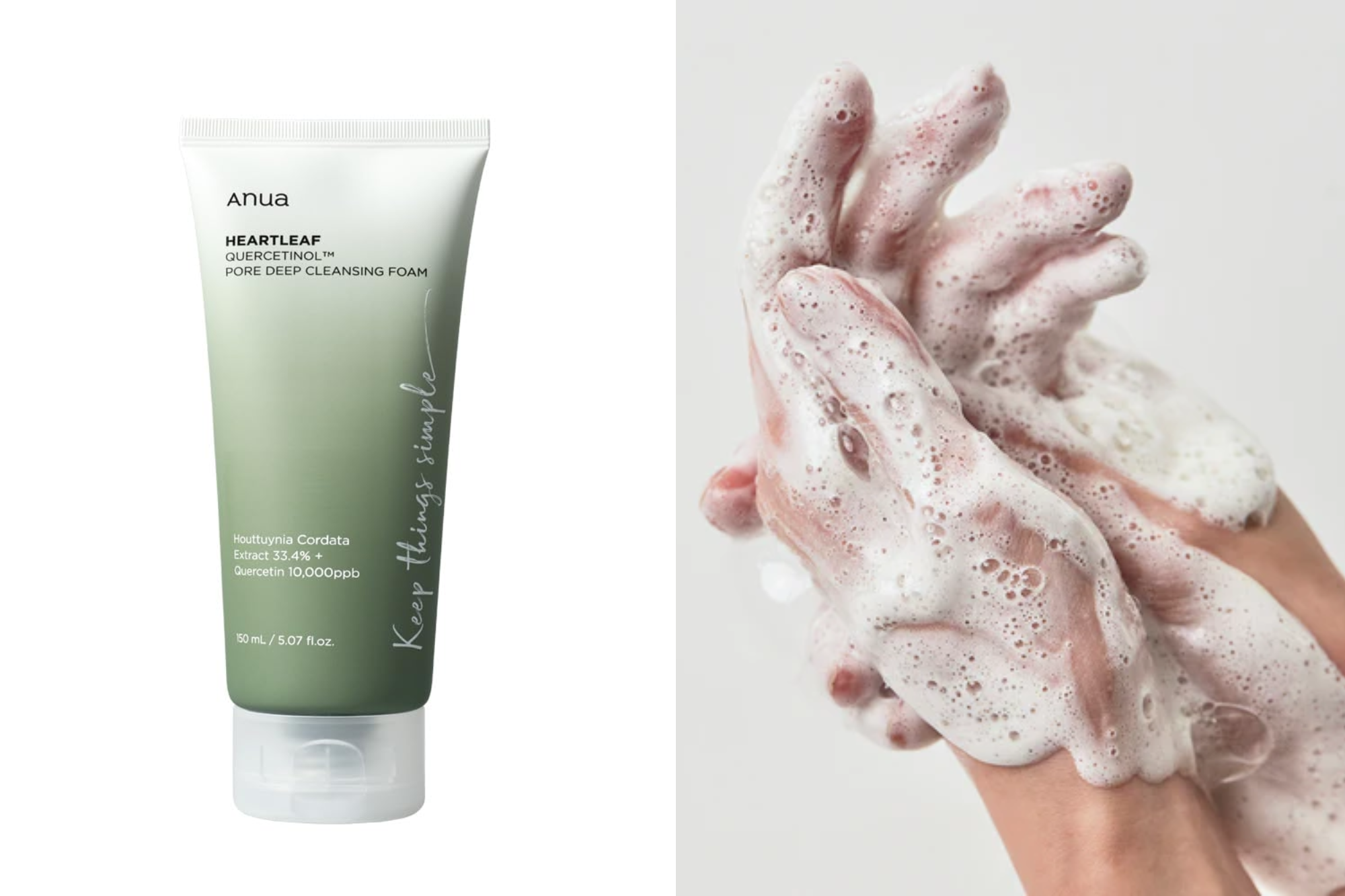 Anua Heartleaf Quercetinol Pore Deep Cleansing Foam