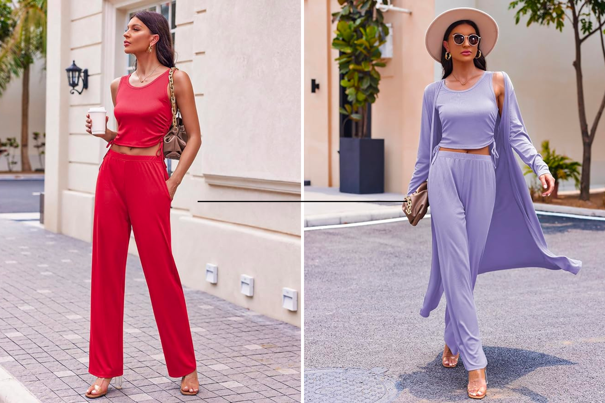 Ekouaer 3-Piece Knit Lounge Set