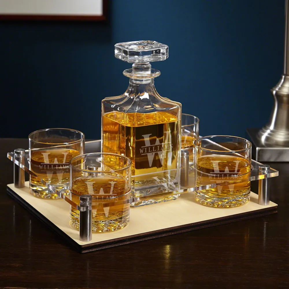 Personalized Decanter Set | Gifts for Men with February Birthdays