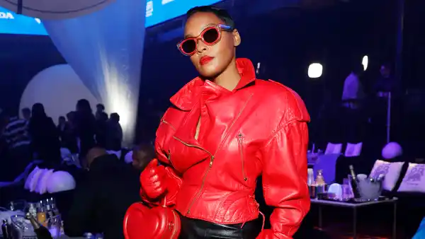 Janelle Monáe at the Visa Cash App RB Formula One Team 2024 Livery Reveal in Las Vegas on February 8, 2024.