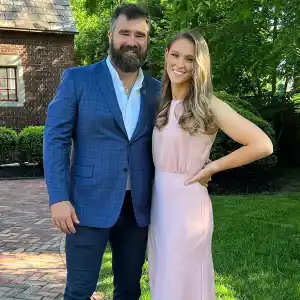 Kylie Kelce Joins 'New Heights' to Troll Jason Kelce's Dance Moves — and Lack of Valentine's Day Plans