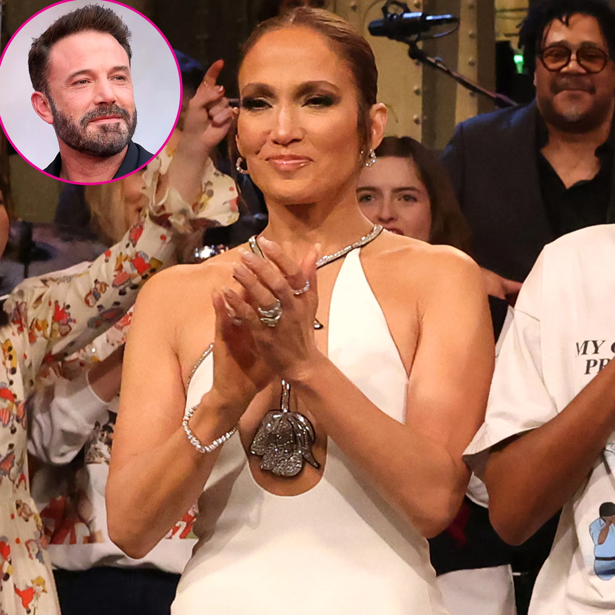 Jennifer Lopez Subtly Mouths 'I Love You' to Husband Ben Affleck During 'SNL' Credits