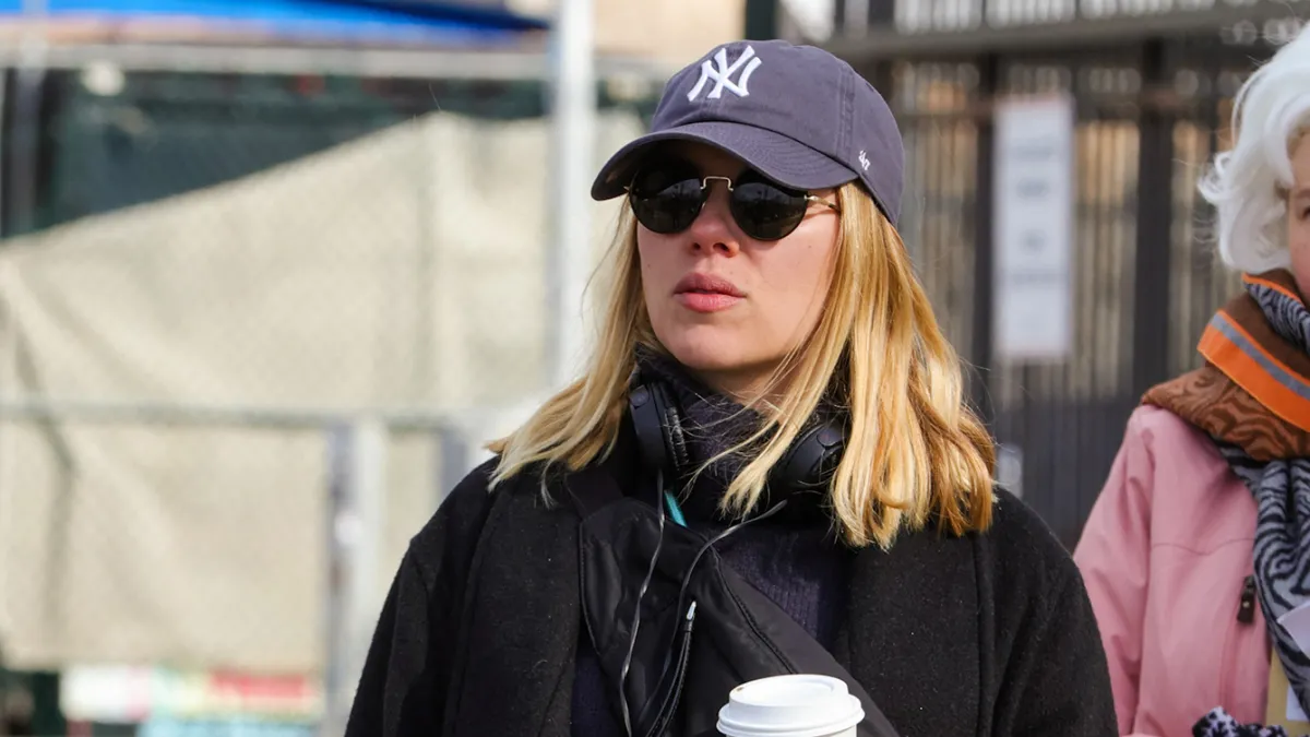 Scarlett Johansson in Coney Island on February 26, 2024.