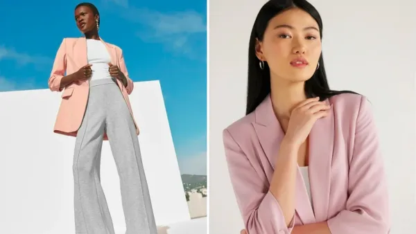 Scoop Relaxed Fit Scrunch Sleeve Blazer