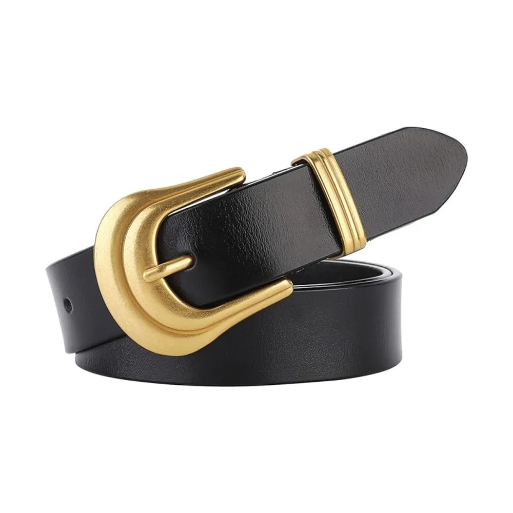 Selena Gomez Alaix Black Leather Belt