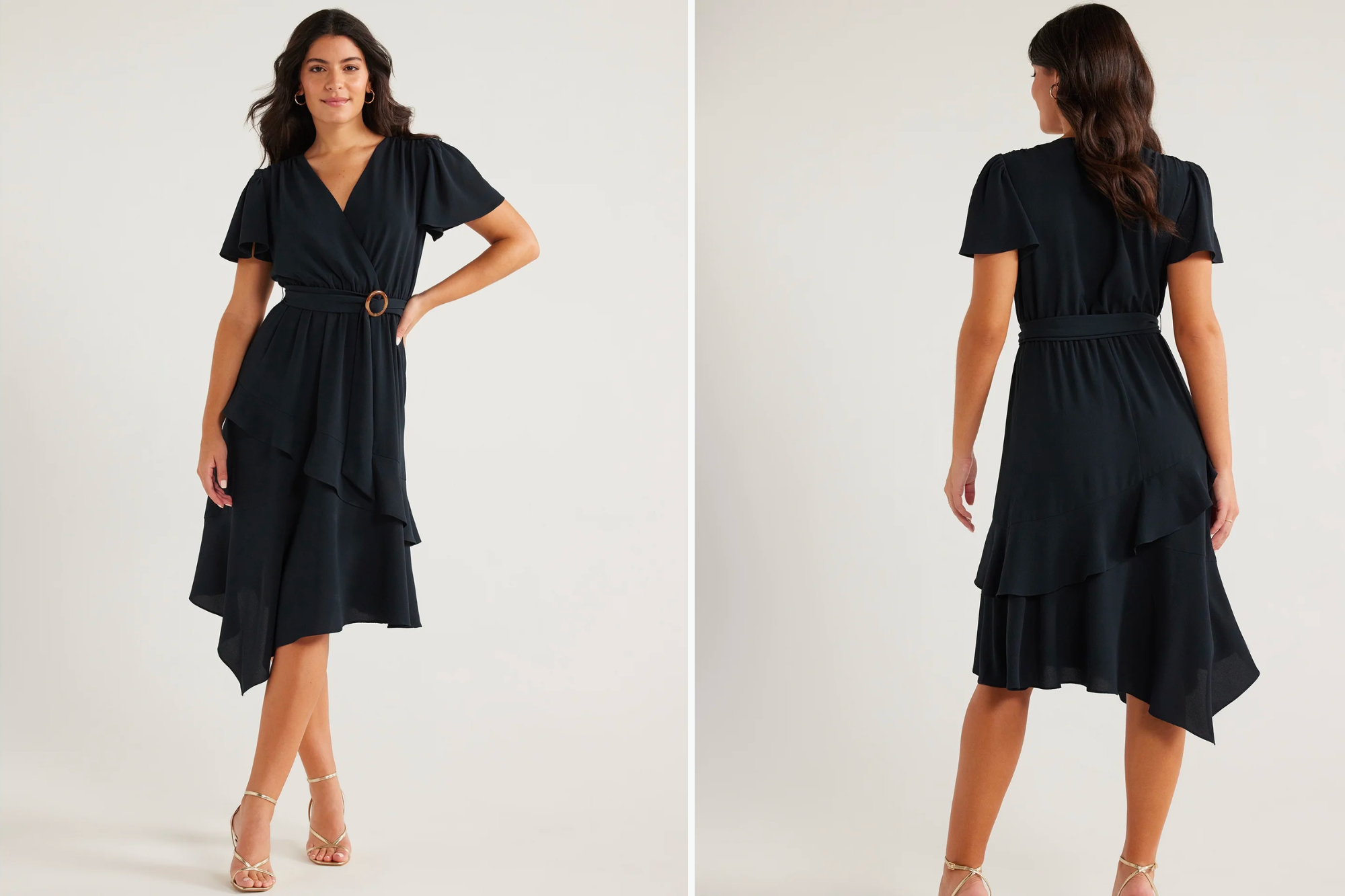 Sofia Jeans Faux Wrap Dress