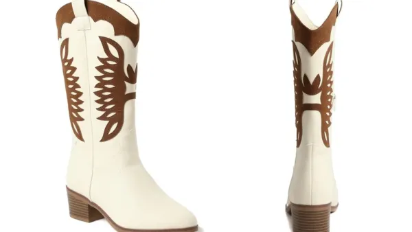 The Pioneer Woman Eagle Stitched Western Boot