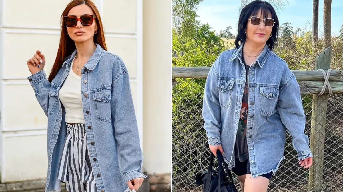 Vetinee Oversized Frayed Hem Shacket