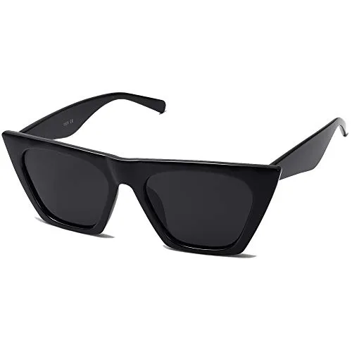 SOJOS Oversized Square Cateye Polarized Sunglasses