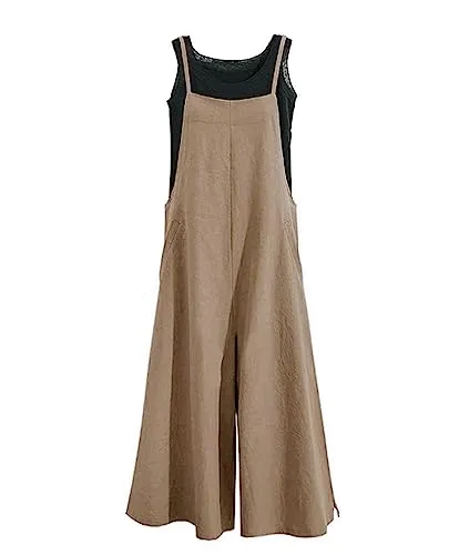 Yesno Loose Wide Leg Baggy Jumpsuit