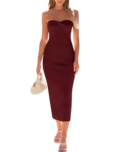 LILLUSORY Knitted Twisted Front Dress