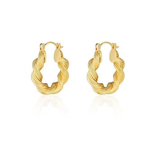 Acecha Twisted Hoop Earrings