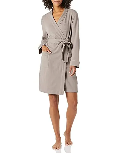 Best Budget: Amazon Essentials Women’s Lightweight Waffle Mid-Length Robe