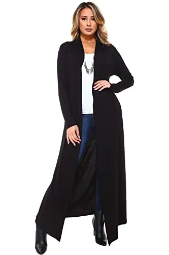 Isaac Liev Super Long Flowy Cardigan