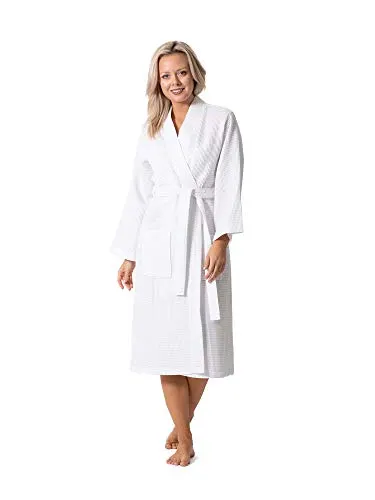 Best Budget Waffle Knit: Turkish Linen Waffle Knit Lightweight Spa and Bathrobe