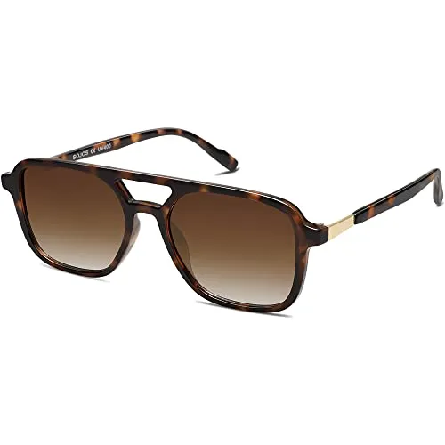 Sojos Retro Aviator Sunglasses