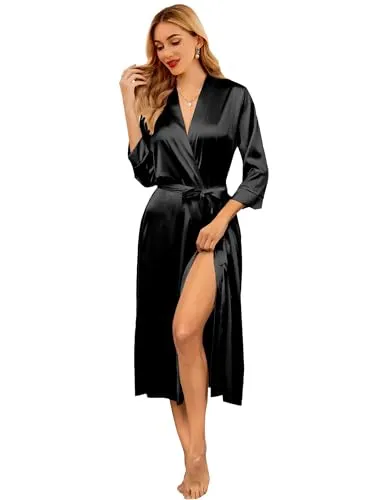 Best Satin: Ekouaer Long Satin Silk Robe for Women