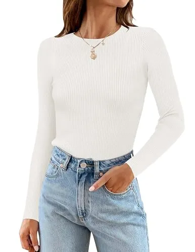 Zesica Long Sleeve Crewneck Knit Sweater