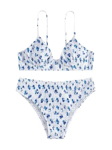 Shenhe Two-Piece Ditsy Floral Bikini Set