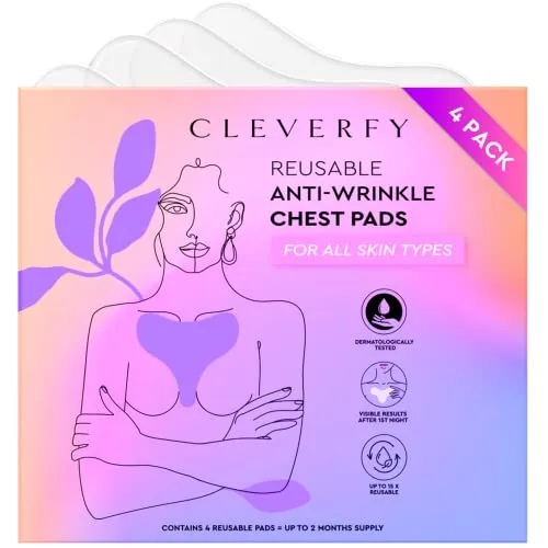 CLEVERFY Silicone Chest Wrinkle Pads