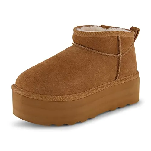 Cushionaire Hippy Genuine Suede Platform Boot