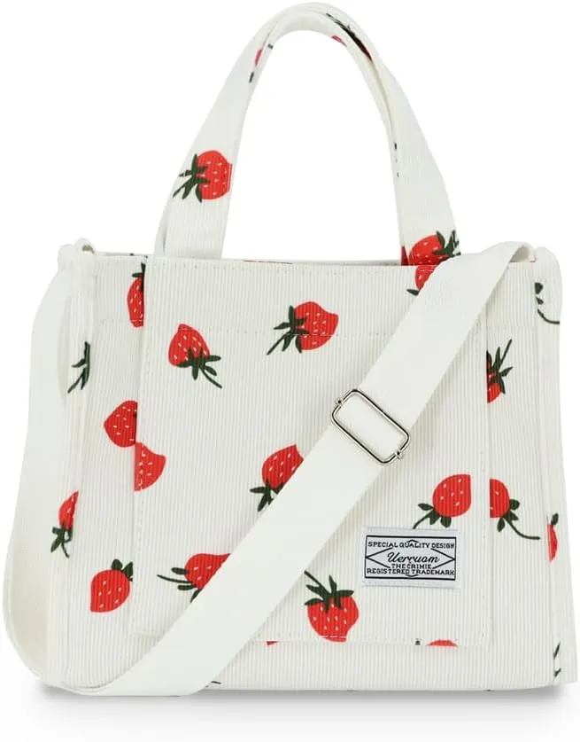 strawberry tote bag