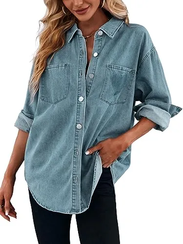 Plffkfly Oversized Denim Shirt