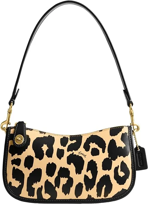leopard print shoulder bag