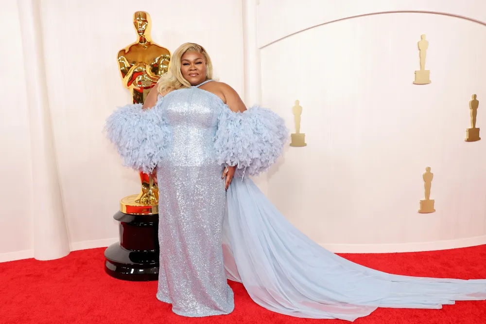 DaVine Joy Randolph Turns Heads in Powder Blue Gown at the 2024 Oscars