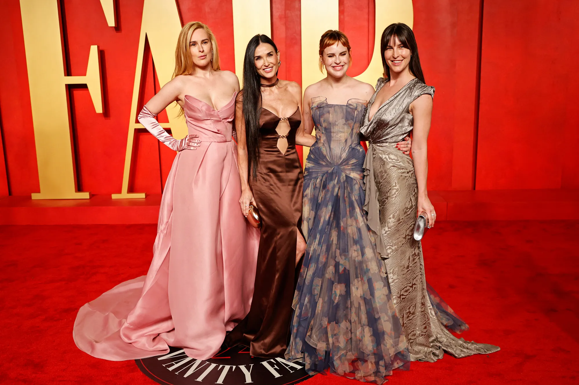 Demi Moore Appears With Daughters 2024 Oscars