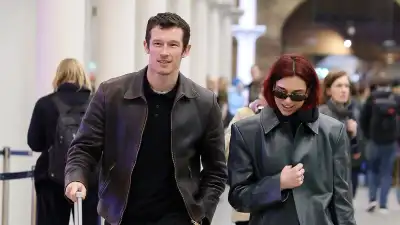 Dua Lipa and Callum Turner Are Very Serious